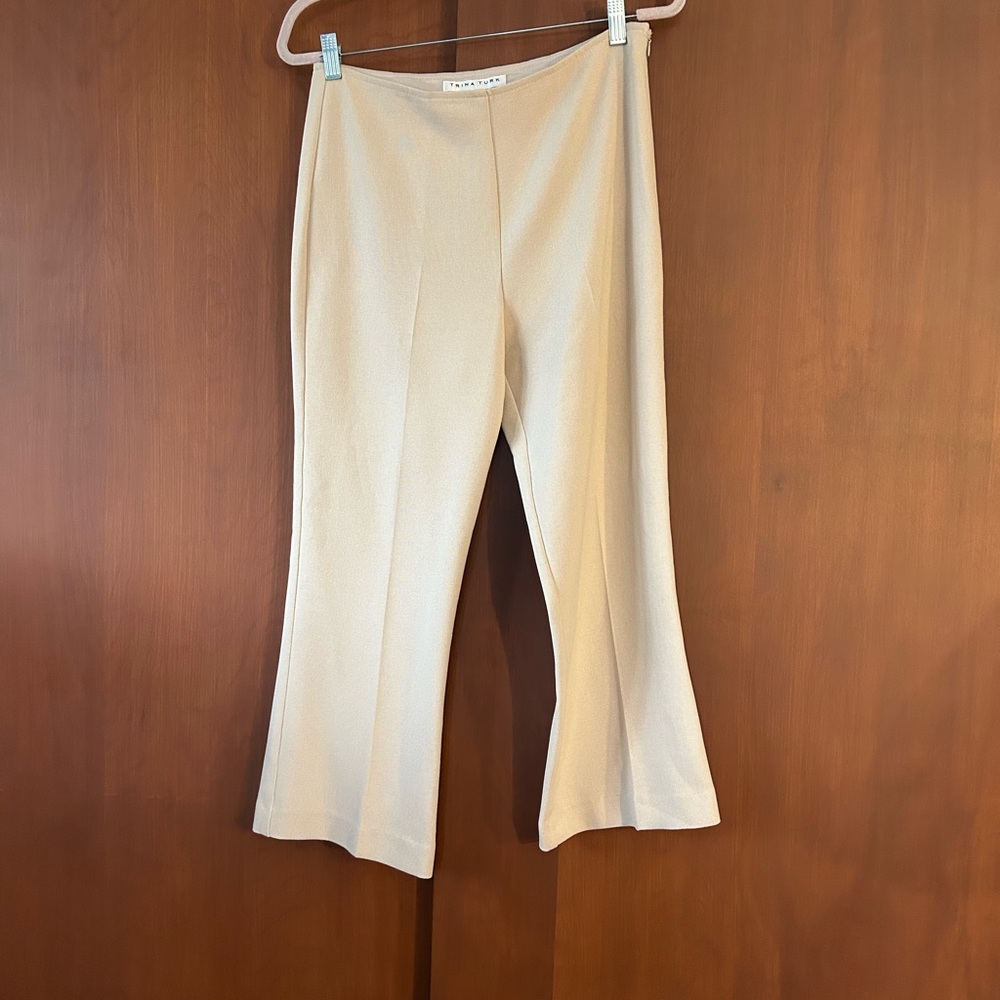 Trina Turk tan ankle length pants